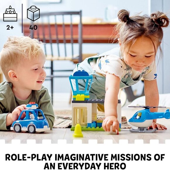 Lego DUPLO Rescue Police Station 10959 Push & Go Car w/Lights & Siren Brand New - Picture 5 of 15